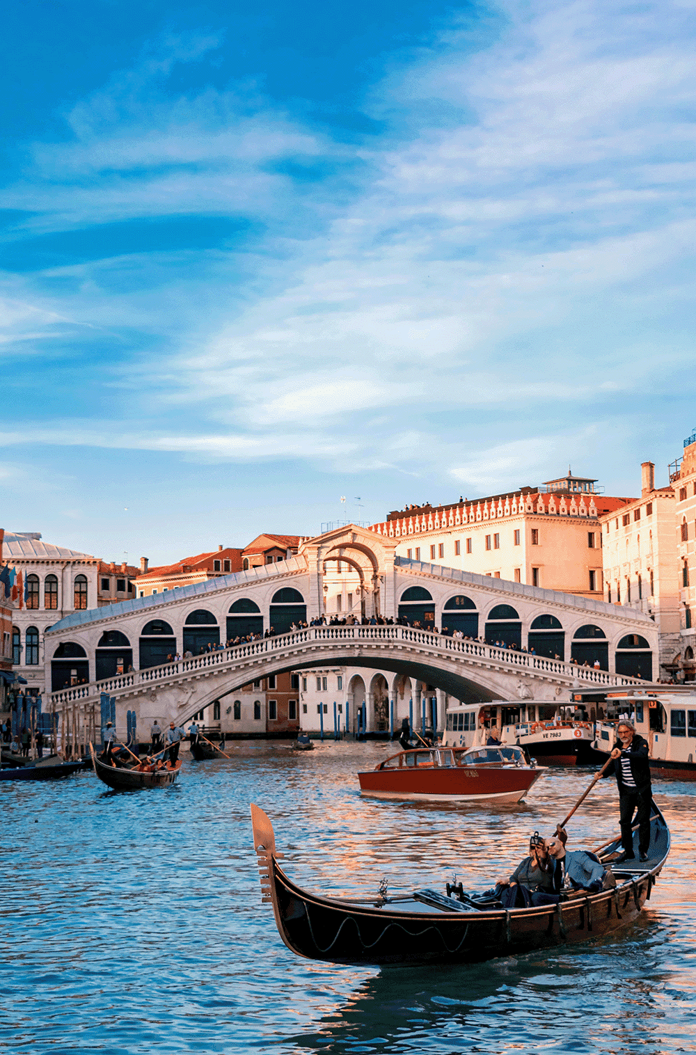 Rialto Bridge in Venice, Italy